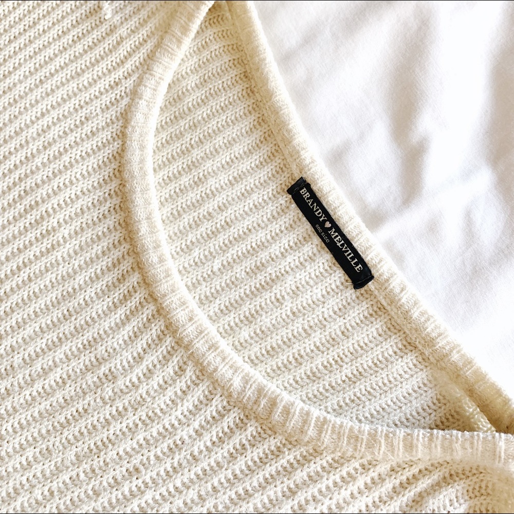 Brandy Melville Cream Sweater
